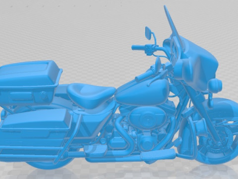 Harley Davidson Electra Glide Police 2013 Printable Motorbike 3D-printmodel