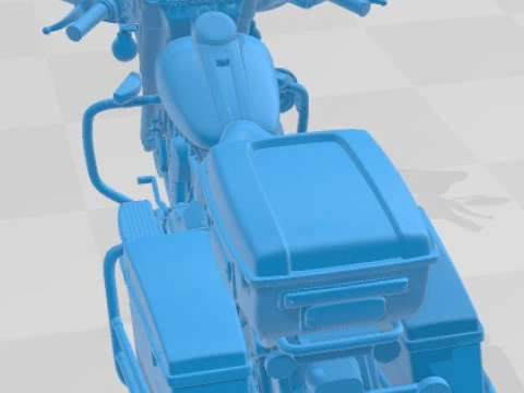 Harley Davidson Electra Glide Police 2013 Printable Motorbike 3D Print Model