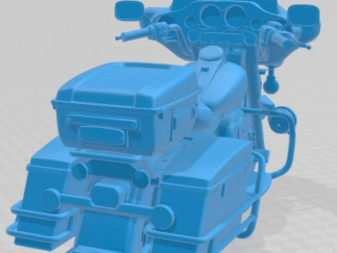 Harley Davidson Electra Glide Police 2013 Printable Motorbike 3D Print Model