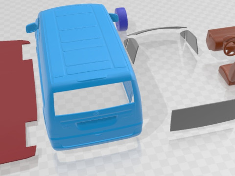 Mercedes Vito 2010 Panel Van Printable Modèles 3D en vedette