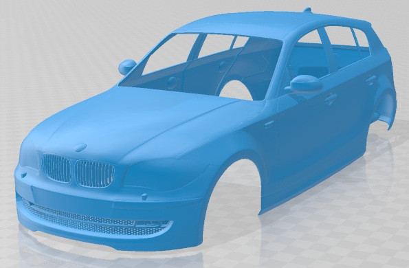 Series 1 5 Doors 2008 Printable Body Car 3D Принт Модель .c4d .max .obj .3ds .fbx .stl .blend