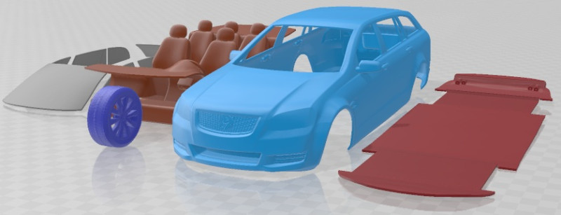 Holden Commodore VE Sportwagon 2012 Printable Car 3D 프린트 모델 .c4d .max .obj .3ds .fbx .stl .blend 