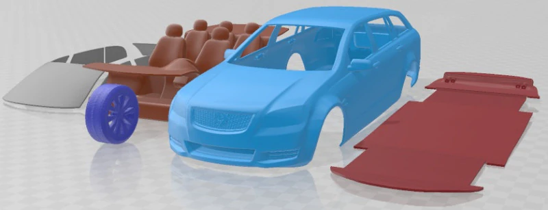Holden Commodore VE Sportwagon 2012 Printable Car 3D Print Model .c4d .max .obj .3ds .fbx .stl .blend 