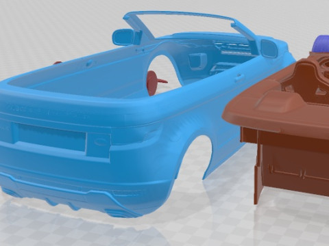 Range Rover Evoque Convertible 2014 Printable Car 3D Print Model