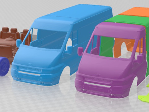 Transit PanelVan 2000 Printable 3D प्रिंट मॉडल