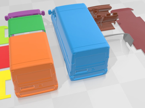 Transit PanelVan 2000 Printable Model do druku 3D