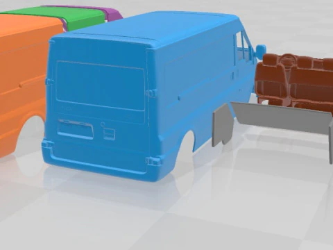 Transit PanelVan 2000 Printable 3D Print Model