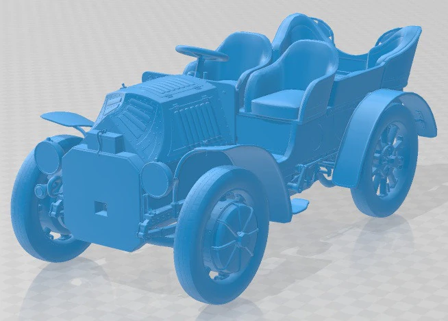 Lohner Porsche Mixte 1901 Printable Car 3D Print Model .c4d .max .obj .3ds .fbx .stl .blend