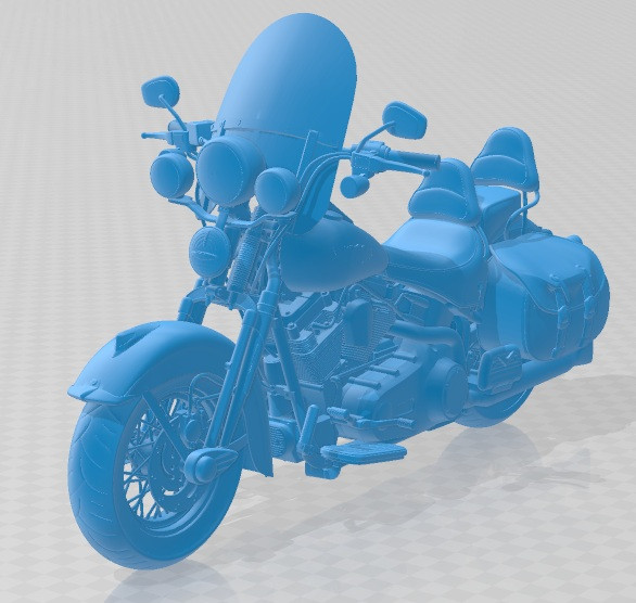 Harley Davidson Springer FLSTS Heritage 2013 Printable Motorbike 3D-printmodel .c4d .max .obj .3ds .fbx .stl .blend