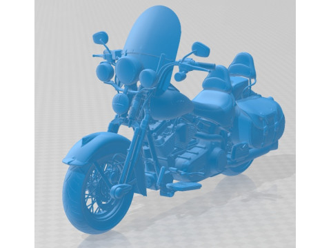 Harley Davidson Springer FLSTS Heritage 2013 Printable Motorbike 3D-printmodel
