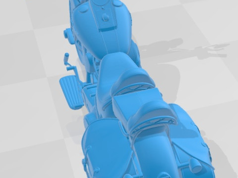 Harley Davidson Springer FLSTS Heritage 2013 Printable Motorbike 3D-printmodel