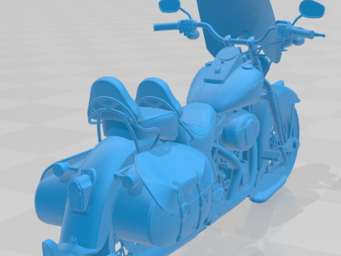 Harley Davidson Springer FLSTS Heritage 2013 Printable Motorbike 3D-printmodel