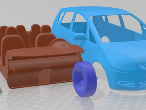 Mitsubishi Colt 5 Door 2004 Printable Car Modelo de Impressão 3D