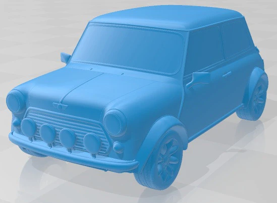 Mini S Classic 2000 Printable Car 3D Print Model .c4d .max .obj .3ds .fbx .stl .blend