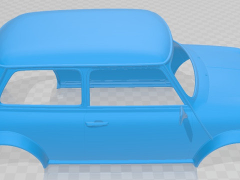 Mini S Classic 2000 Printable Body Car Modello di stampa 3D
