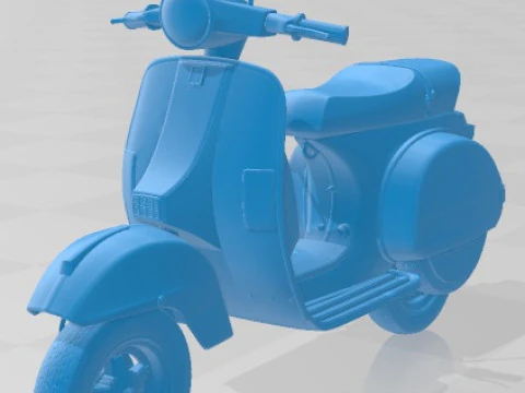 Vespa PX 150 2011 Printable Motorbike 3D Print Model