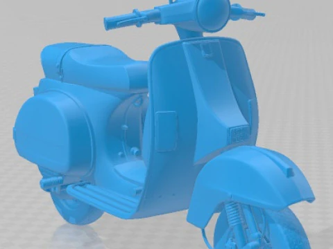 Vespa PX 150 2011 Printable Motorbike 3D Print Model