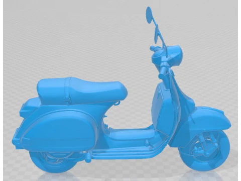 Vespa PX 150 2011 Printable Motorbike 3D Print Model