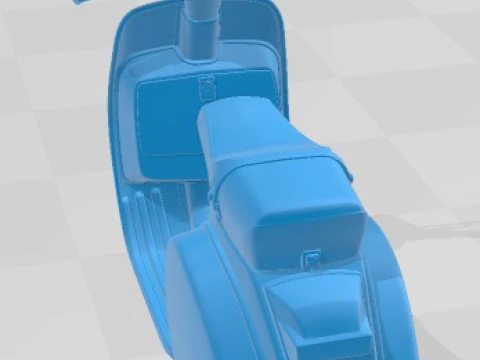 Vespa PX 150 2011 Printable Motorbike 3D Print Model