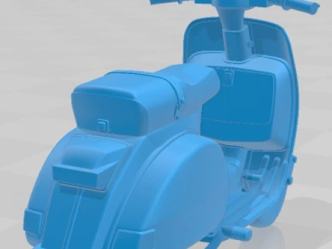 Vespa PX 150 2011 Printable Motorbike 3D Print Model