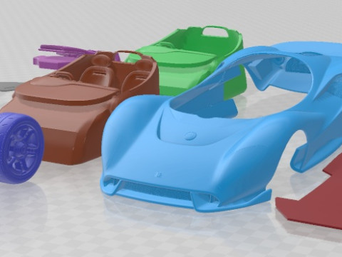 De Tomaso P72 2020 Printable Car 3D Print Model