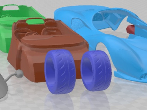 De Tomaso P72 2020 Printable Car 3D Принт Модель