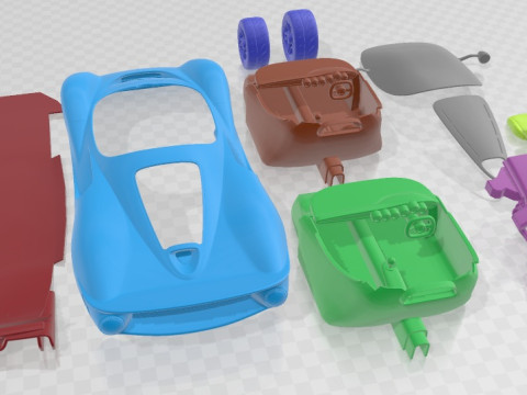 De Tomaso P72 2020 Printable Car 3D Принт Модель