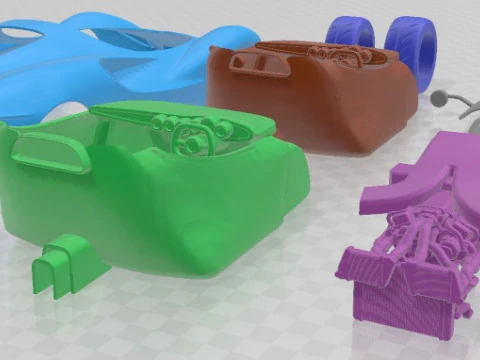 De Tomaso P72 2020 Printable Car 3D Print Model