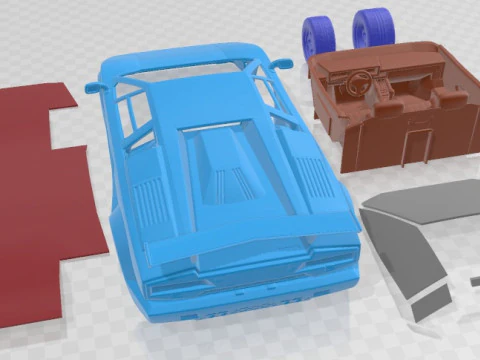 Countach LP 500 Anniversary Bonneville Printable Car 3D Print Model