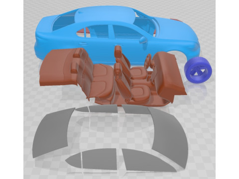 Lexus LS 600 2008 Printable Car Model do druku 3D