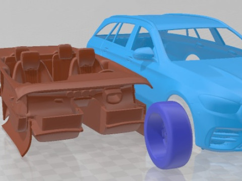 Mercedes Benz E Class Estate AMG Line 2021 Printable Car Model do druku 3D