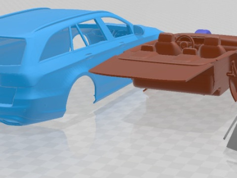 Mercedes Benz E Class Estate AMG Line 2021 Printable Car Model do druku 3D