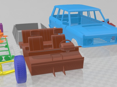 Range Rover Camel Trophy 1981 Printable Car Modello di stampa 3D