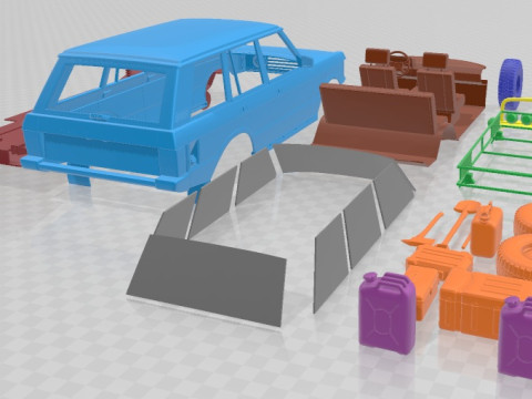 Range Rover Camel Trophy 1981 Printable Car Modello di stampa 3D