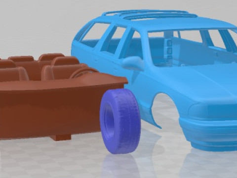 Buick Roadmaster 1996 Printable Car Modello di stampa 3D