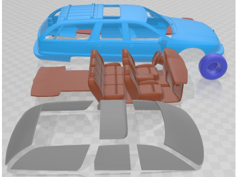 Buick Roadmaster 1996 Printable Car Modello di stampa 3D