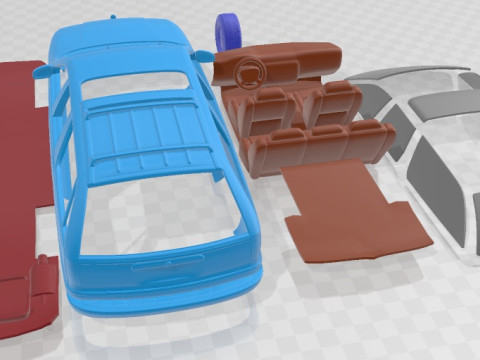 Buick Roadmaster 1996 Printable Car Modello di stampa 3D