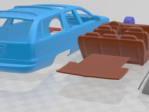Buick Roadmaster 1996 Printable Car Modello di stampa 3D