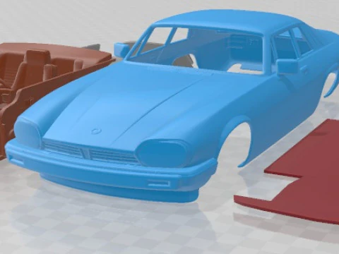 Jaguar XJS Coupe 1975 Printable Car 3D Print Model