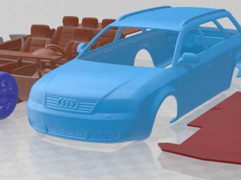 Audi A6 Avant 1997 Printable Car Model do druku 3D