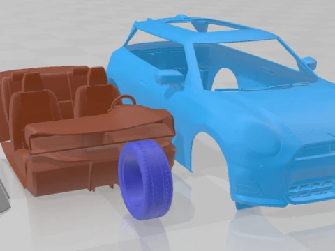 Cooper SE JCW Trim 2024 - V2 Printable Car 3D Print Model
