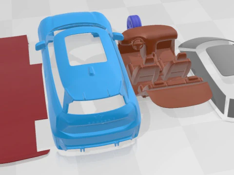 Cooper SE JCW Trim 2024 - V2 Printable Car 3D Print Model