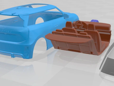 Cooper SE JCW Trim 2024 - V2 Printable Car 3D Print Model