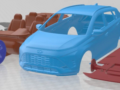 Hyundai Bayon 2022 Printable Car 3D Print Model