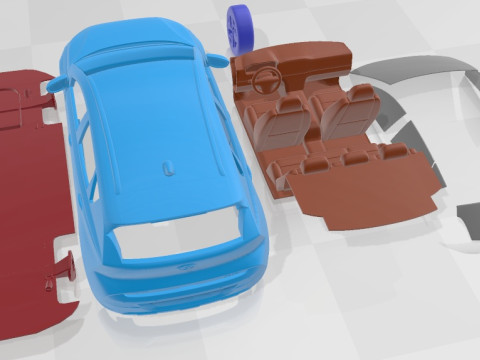 Hyundai Bayon 2022 Printable Car 3D Принт Модель