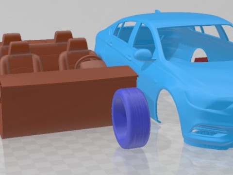 Holden Commodore ZB 2017 Printable Car Model do druku 3D