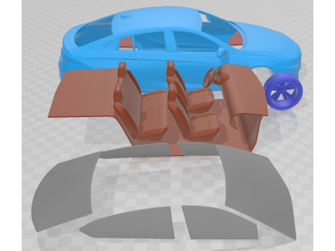 Holden Commodore ZB 2017 Printable Car Model do druku 3D