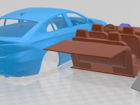 Holden Commodore ZB 2017 Printable Car Model do druku 3D