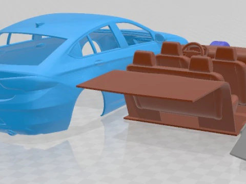Holden Commodore ZB 2017 Printable Car 3D Print Model