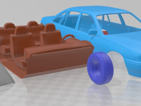 Holden Commodore 1988 Printable Car Modelo de Impressão 3D